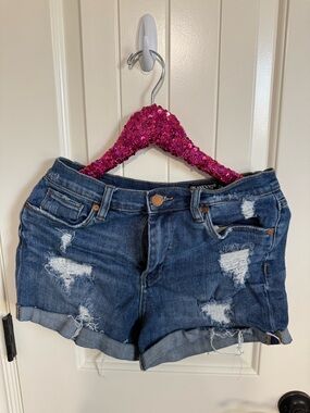 Blank NYC High Rise Fulton Cuffed Denim Shorts